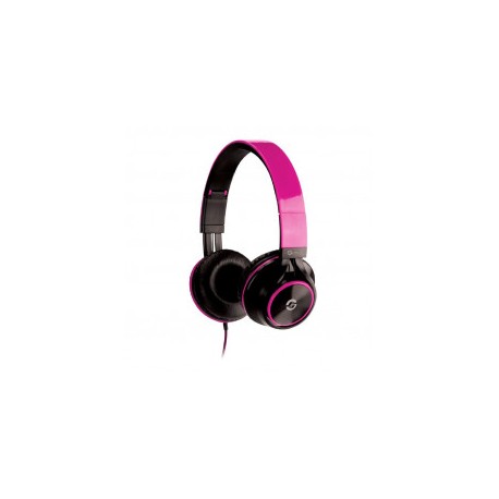 AUDIFONOS DE DIADEMA GETTTECH CON MICROFONO ROSA 3.5 SONORITY GH-3100P