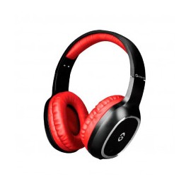 AUDIFONOS DE DIADEMA HEADSET GETTTECH GH-4640 NEGRO CON ROJO