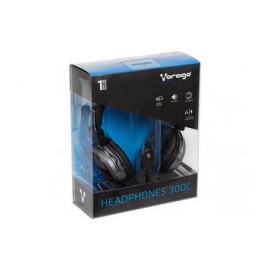 AUDIFONOS DE DIADEMA VORAGO HEADPHONES HP- 300C ALTA FIDELIDAD NEGRO