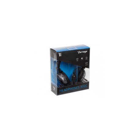 AUDIFONOS DE DIADEMA VORAGO HEADPHONES HP- 300C ALTA FIDELIDAD NEGRO