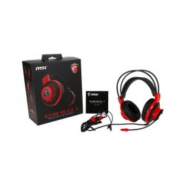 AUDIFONOS MSI DS501 GAMING HEADSET DIADEMA CON MICROFO ALAMBRICO NEGRO/ROJO