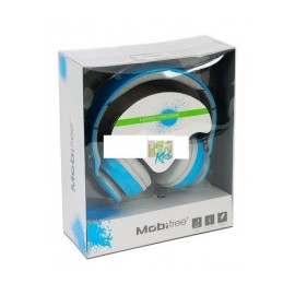 AUDIFONOS DE DIADEMA ACTECK ON-EAR CON MICROFONO URBAN KAOS AZUL MB-916363