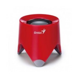 BOCINA MINI PORTABLE SPEAKER GENIUS ROJO