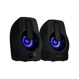 BOCINAS PC 2.0CH USB 3.5 MM 6W ACTECK ECHO S2010 NEGRO AC-922906