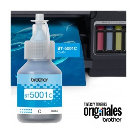 BOTE DE TINTA BROTHER BT5001C CYAN