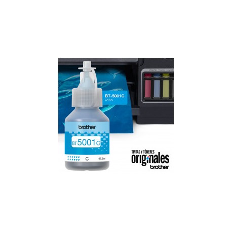 BOTE DE TINTA BROTHER BT5001C CYAN