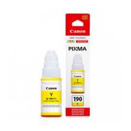 BOTE DE TINTA CANON PIXMA 190 AMARILLO GI-190