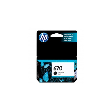 CARTUCHO HP 670 NEGRO