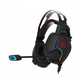 AUDIFONOS DE DIADEMA GAMER YEYIAN VICIOUS SERIE 3000 YDV-33403 AURICULARES ALAMBRICOS 2M USB 3.5MM 20-2000HZ COLOR NEGRO