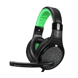 AUDIFONOS DE DIADEMA GAMING SCORPION H8323 HEADSET MARVO VERDE NEGRO