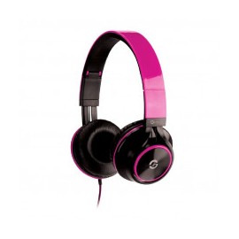 AUDIFONOS DE DIADEMA GETTTECH CON MICROFONO ROSA 3.5 SONORITY GH-3100P