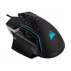 MOUSE CORSAIR GAMER OPTICO GLAIVE RGB PRO ALAMBRICO USB 18000DPI NEGRO CH-9302211-NA