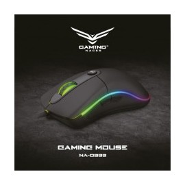 NACEB NA-0933 MOUSE GAMING NA-0933, USB, ÓPTICO, 3200DPI, RETROILUMINACIÓN LED