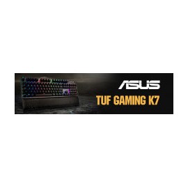 TECLADO GAMER ASUS TUF GAMING K7 RGB SWITCH OPTOMECANICO ALAMBRICO INGLES RA03 TUF GAMINK7LINUS
