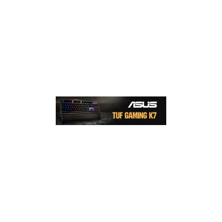 TECLADO GAMER ASUS TUF GAMING K7 RGB SWITCH OPTOMECANICO ALAMBRICO INGLES RA03 TUF GAMINK7LINUS