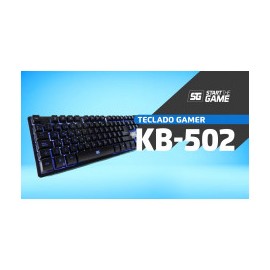 TECLADO VORAGO STARTTHEGAME KB-502 ALAMBRICO METALICO MULTIMEDIA ILUMINADO