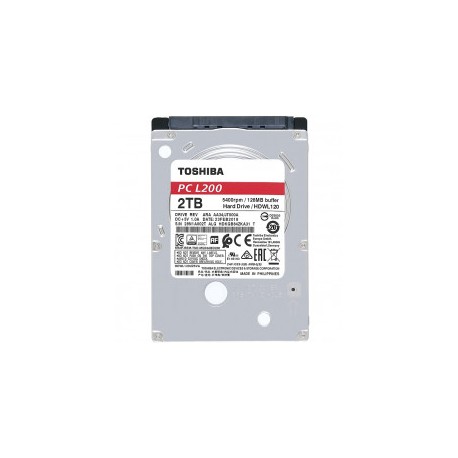 DISCO DURO INTERNO TOSHIBA PARA LAPTOP 2TB L200 2.5 HDWL120UZSVA 64MB 5400R