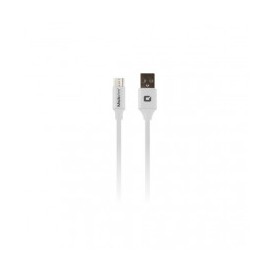 CABLE PARA CARGA DE DATOS USB/TIPO C GRIS CON BLANCO 1 METRO MOBI FREE