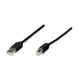 Cable USB A a B (342650) Negro/Blanco, Economico 1.8 M