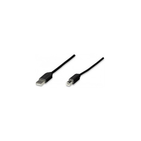 Cable USB A a B (342650) Negro/Blanco, Economico 1.8 M