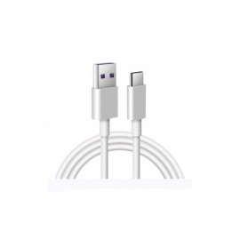 CABLE USB/TIPO C 1 HORA PARA CARGA DE DATOS 1M COLOR BLANCO