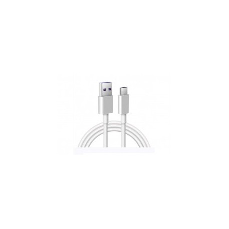 CABLE USB/TIPO C 1 HORA PARA CARGA DE DATOS 1M COLOR BLANCO