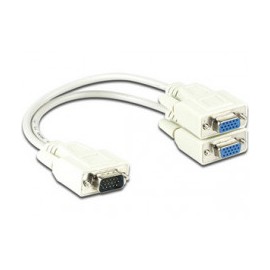 CABLE VGA MACHO SPLITTER A 2 VGA HEMBRA XTECH 20CM