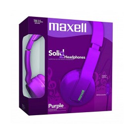 AUDIFONOS DE DIADEMAS MAXELL SOLID HEADPHONES PURPLE