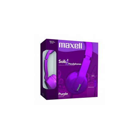 AUDIFONOS DE DIADEMAS MAXELL SOLID HEADPHONES PURPLE